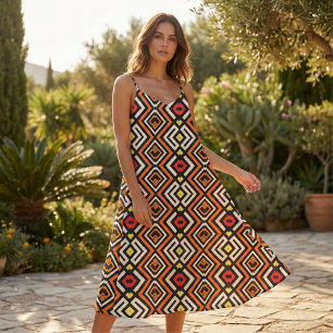 Modern chic Ethnic Mosaic Geometric Muster Stoff