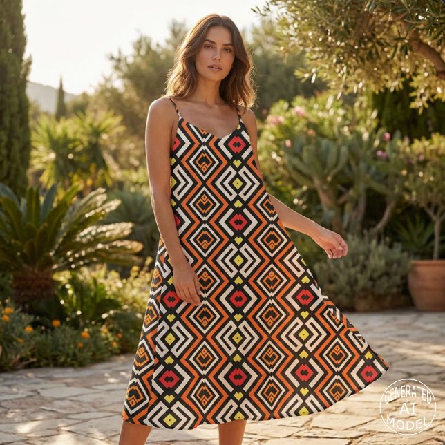 Modern chic Ethnic Mosaic Geometric Muster Stoff (Von Creator hochgeladen)