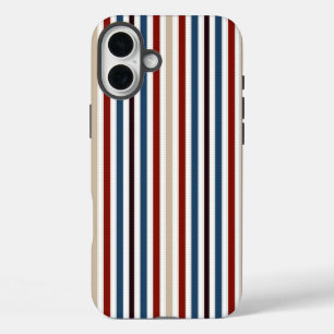 Modern Chic Gestreift iPhone 16 Plus Hülle