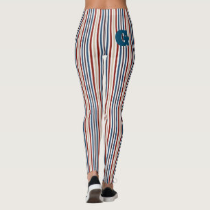 Modern Chic Gestreift Leggings