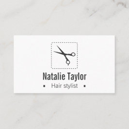 Modern, Chic, Minimalistisch, Haar-Stylist Visitenkarte