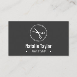 Modern, Chic, Minimalistisch, schwarz, Visitenkarte