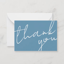 Modern Chic Navy Blue Calligraphy Script Wedding Mitteilungskarte