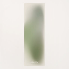 Modern Chic Sage Green Ombre Gradient Fitness Yogamatte