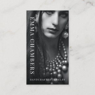 Modern Chic Schmuck Designer Business Card Visitenkarte