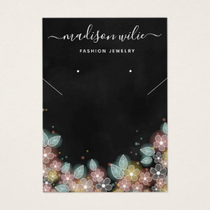 Modern Chic Schmuck Necklace Ohrring-Karte