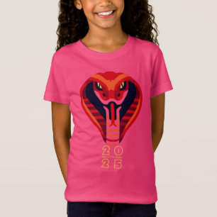 Modern Chinese Snake Year 2025 Girl PTee T-Shirt