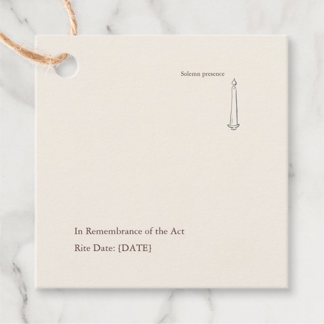 Modern Christian Baptism God Parent Geschenkanhänger (Vorderseite)