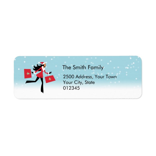 Modern Christmas Address Label (Vorne)