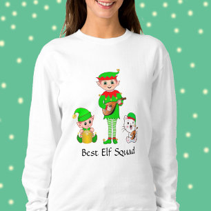 Modern Christmas Bestes-Elfen-Team T-Shirt Sweatshirt