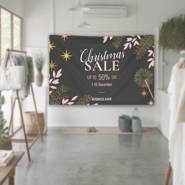 Modern Christmas Business Sale Store Werbeaktion Banner (Modern Christmas Business Sale Business Promotion Banner)