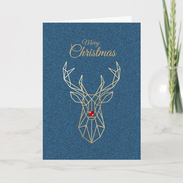 Modern Christmas Card Karte (Vorderseite)