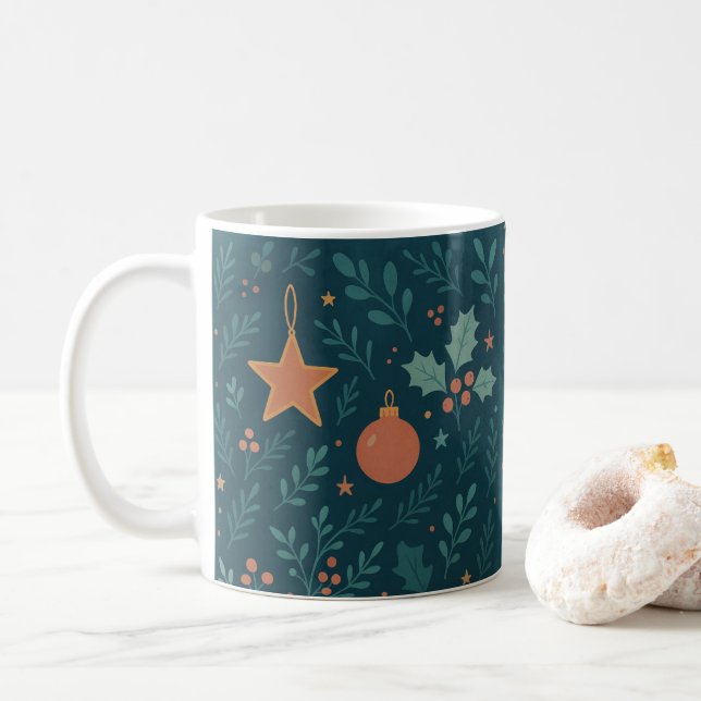 Modern Christmas Coffee Tasse 2026 - Trendy Holida (Mit Donut)