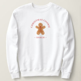 Modern Christmas Cookie Baker Women's Sweatshirt