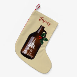 Modern Christmas Growler Beer Jug Kleiner Weihnachtsstrumpf