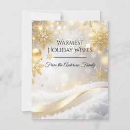 Modern Christmas & New Year Card Elegant Feiertagskarte