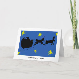 Modern Christmas Parody Card Feiertagskarte