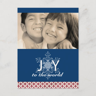 Modern Christmas Photo Postcards Feiertagspostkarte