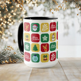 Modern Christmas Santa Tree Ornaments Snowman Kaffeetasse