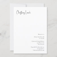 Modern Christmas Script Lunch