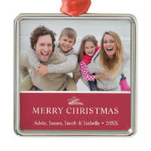 Modern Christmas Sprier Berries Foto Red