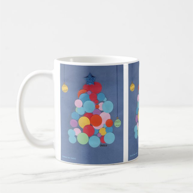 Modern Christmas Tree - KidsArt for CHOC Kaffeetasse (Links)