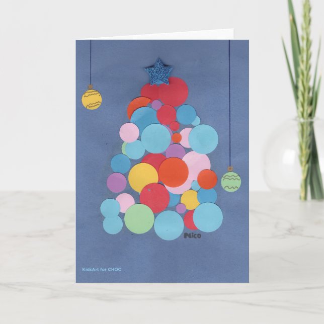 Modern Christmas Tree - KidsArt for CHOC Karte (Vorderseite)