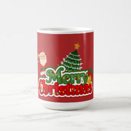 Modern Christmas Tree Painting Colorful Kaffeetasse
