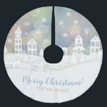 Modern Christmas Winter Wonderland Polyester Weihnachtsbaumdecke<br><div class="desc"></div>