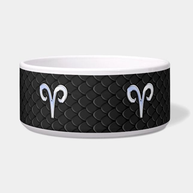 Modern Chrome like Aries Zodiac Sign Napf (Vorderseite)