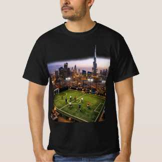 Modern City Skyline Night Lights Graphic T-Shirt