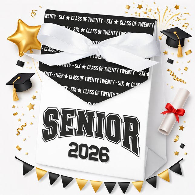 Modern Class of Twenty Twenty‑Six Typography Geschenkschachtel (Von Creator hochgeladen)