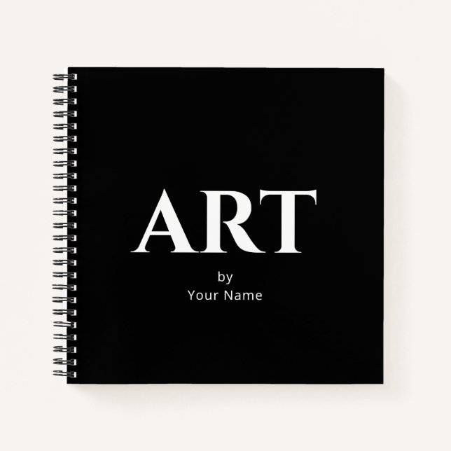 Modern Classic Personalisiert Sketchbook - Ihr Nam Notizbuch (Vorderseite)