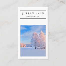 Modern Clean Fotografy Business Card Visitenkarte