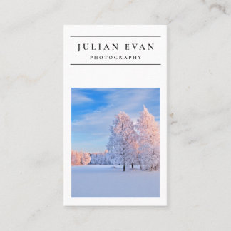 Modern Clean Fotografy Business Card Visitenkarte