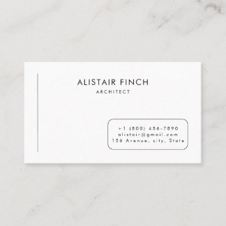 Modern Clean Minimal Business Card Template Visitenkarte