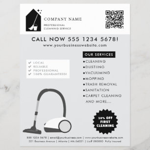 Modern Cleaning Reinigungsdienstleistungen Logo Gr Flyer