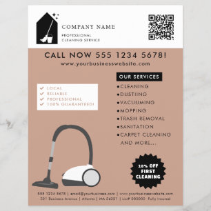 Modern Cleaning Reinigungsdienstleistungen Logo Te Flyer