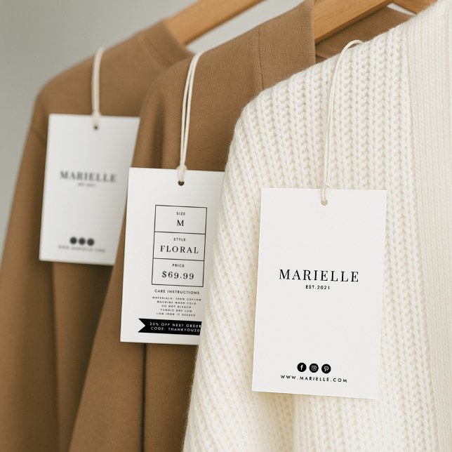 Modern Clothing Hang Tag, Clothing price hang tag (Von Creator hochgeladen)