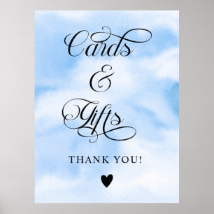 Modern Cloud Nine Brautparty Cards & Gifts Zeichen Poster