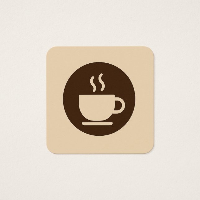☕ Modern Coffee Shop Loyalty & Business Card (Vorderseite)