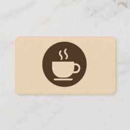 ☕ Modern Coffee Shop Loyalty & Business Card Visitenkarte