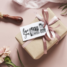 Modern Collage Couple Foto & Liebe Ihr Schönheitsg Geschenkanhänger