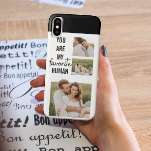 Modern Collage Couple Foto & Romantic Liebe Quote Case-Mate iPhone Hülle