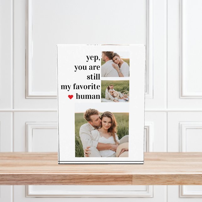 Modern Collage Couple Foto Romantisches Zitat (Von Creator hochgeladen)