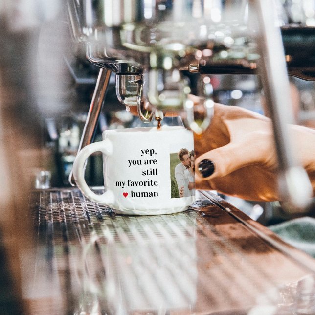 Modern Collage Couple Foto Romantisches Zitat Espressotasse (Von Creator hochgeladen)