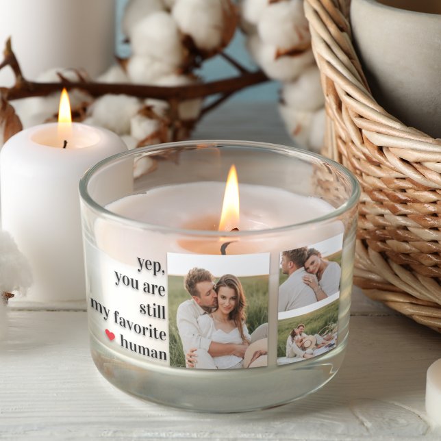 Modern Collage Couple Foto Romantisches Zitat Rechteckiger Aufkleber (Von Creator hochgeladen)