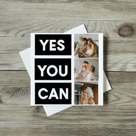 Modern Collage Family Foto & Motivation Angebot Magnetkarte