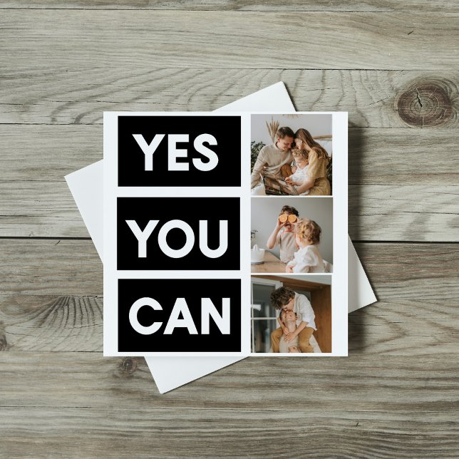 Modern Collage Family Foto & Motivation Angebot Magnetkarte (Von Creator hochgeladen)