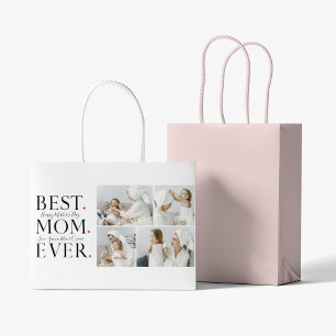 Modern Collage Foto Beste Mama Happy Mütter Tag Große Geschenktüte